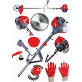 Böhrer 3.5hp Yan Tipi Benzinli Ot Çalı Çim Biçme Makinesi Tırpanı +Canavar Başlık+Eldiven