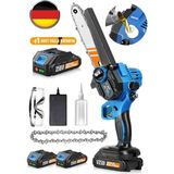 Böhrer +3 Li-On Batarya Akülü V258 5000 Mah Yağ Emzikli Blue Profesyonel Şarjlı Akülü Budama Testeresi