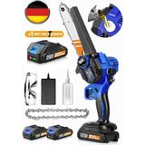 Böhrer +3 Li-On Batarya Akülü V258 5000 Mah Yağ Emzikli Dark Blue Şarjlı Akülü Budama Testeresi