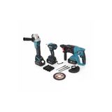 BÖHRER 3 Lü Kömürsüz Makina Seti Şarjlı Somun Sıkma Şarjlı 258vf Hilti Şarjlı 115 Mm Sprial Taşlama