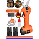 Böhrer 30 mm Profesyonel Çift Akülü Bahçe Sera Süper Budama Bağ Makası Makinesi +1 Adet Yedek Bıçak