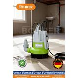 BÖHRER 400W GİZLİ ŞAMANDRALI 5M EMME PLASTİL DALGIÇ SU TAHLİYE DRENAJ POMPASI