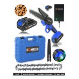 Böhrer 58 Vf 5AH Blue Brushless 20 cm Pala Çift Akülü Şarjlı Dal Budama Testeresi Dal Budama Makinesi
