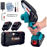 Böhrer 58V 5 Ah Brushless Çift Batarya Plastik Taşıma Çantalı Dal Kesme Budama Testere Bıçkı Makinası