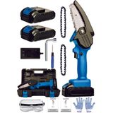 Böhrer 58V 5AH Dark Blue +2 Adet Zincir Hediyeli Çift Bataryalı Dal Budama Akülü Testere Makinesi