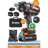 BÖHRER Alman BA01072K Akülü Somun Sıkma Makinesi 1200 Nm Tork – 36V 5AH Yüksek Güçlü Darbeli Lokma