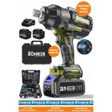 BÖHRER Alman BA01072S Akülü Somun Sıkma Makinesi | 1200 Nm Tork – 36V 5Ah | Darbeli Lokma – Ağır Hizmet Tip