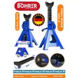 BÖHRER Alman Böhrer Mavi 2 Ton Oto Araç Araba Kaldırma Sabit Tutma Kriko Standı - Tekli