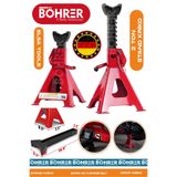 BÖHRER Alman Böhrer Red 2 Ton Oto Araç Araba Kaldırma Sabit Tutma Kriko Standı - Tekli
