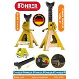 BÖHRER Alman Böhrer Sarı 2 Ton Oto Araç Araba Kaldırma Sabit Tutma Kriko Standı - Tekli HB0418T