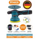 BÖHRER Alman Bx3601 Çift Akülü Orbital 6 Kademeli Dijital Pasta Cila Araç Parke Mermer Polisaj Makinesi