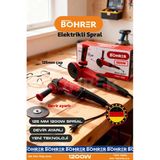 BÖHRER Alman Designe 1200w 125mm Yeni Nesil Kuyruklu Açili Taşlama Profil Kesme Demir Kesme Makinesi