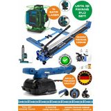 Böhrer Alman Pro BA01076M 3'lü Usta Fayans Seti - 120MM Fayans Kesme + Tokmak Vantuz + 16 Satır Lazer Hizalama Makinesi
