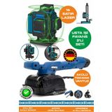 BÖHRER Alman Pro BA01079M 2'li Usta Fayans Seti 16 Satır 360 Derece Lazer Hizalaam + Titreşimli Kademeli Fa