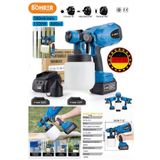 Böhrer Alman V598 Çift Akülü 1.8 mm Profesyonel Boya Püskürtme Ilaçlama Makinesi