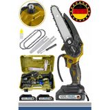 Böhrer Alman V598 Yellow Çift Akülü Budama Testeresi Şarjlı Ağaç Dal Budama Kesme Testere Makinesi