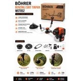 BÖHRER BA011351 MARŞLI + İPLİ STARTER PROFESYONEL BENZİNLİ YAN TIRPAN ÇİM ÇALI DİKEN KESME BİÇME MAK