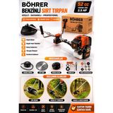 Böhrer BA011354 Yeni Nesil Marşlı Benzinli Tırpan - Çim Biçme Makinesi - TURUNCU