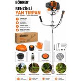 Böhrer BA011357 Benzinli Yan Tipi Tırpan Makinesi - TURUNCU