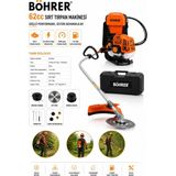 Böhrer BA011358 Prodesyonel Sırt Tipi Benzinli Çalı Diken Çim Biçme Tırpan Makinesi - TURUNCU
