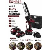 Böhrer BA011399 Çift Akülü 8inç Budama Testeresi - Kömürsüz - 36V 5AH
