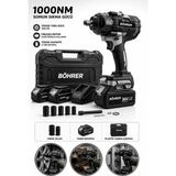 Böhrer BA011416 Bijon Sökme 2 Akülü 1000NM Profesyonel Somun Sıkma Makinesi - 15 Pilli 36V 5AH