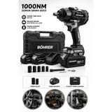 Böhrer BA011416 Bijon Sökme 2 Akülü 1000NM Profesyonel Somun Sıkma Makinesi - 15 Pilli 36V 5AH