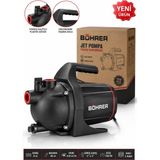 Böhrer BA011456 Yeni Nesil Jet Tipi 1 Hp Su Pompası - 8m EMİŞ-45M DİK-400M Yatay-Bakır Sargılı