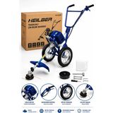 Böhrer Ba011521 Tekerlekli Benzinli Ot Çim Biçme Makinesi 2 Zamanlı Motorlu Tırpan Bahçe Çim Kesme Makinesi