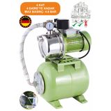 BÖHRER BAKIR SARGILI 4 KAT 4 DAİRE OTOMATİK MUSLUK AÇ KAPA 24 L YATAY TANK HİDROFOR SU POMPASI MOTORU