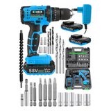 BÖHRER Böhr 58v 5 Ah Pro Hummer Blue Çift Akülü Yüksek Torq +24 Vidalama Şarjlı Matkap Set
