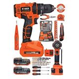 BÖHRER Böhr 58v 5ah Darbeli Metal Şanzıman 32 Parça Full Set Dark Orange Çift Akülü Şarjlı Vidalama Matkap