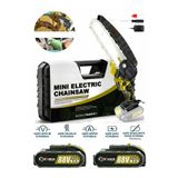 Böhrer Böhre 58VF 5AH 6'' 20 cm Pala Yellow Şarjlı Çift Akülü Mini Zincirli Budama Testere Makinesi