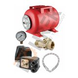 BÖHRER Crw24-i 24 Lt Full Set Yatay Hidrofor Genleşme Tankı - Manometre Durug Şalter Beşyol Flex