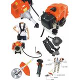 Böhrer Dark Orange Profesyonel Dark Red 4.5 Hp 5.65 Kw Yan Tipi Benzinli Ot Çalı Çim Biçme Makinesi Tırpanı