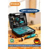 BÖHRER ELEKTRİKLİ 2 MAKİNELİ FULL SET HOBİ GRAVÜR OYMA MİNİ TAŞLAMA MAKİNESİ