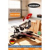 BÖHRER Elektrikli Gönye Kesme Makinesi - 125mm Rayli Yeni Nesil