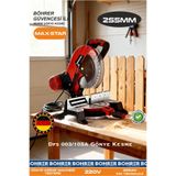 BÖHRER ELEKTRİKLİ GÖNYE KESME MAKİNESİ - 255MM TESTERE ÇAPI YENİ NESİL PROFESYONEL
