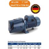 Böhrer Elektrikli JET750AH Jet Tipi 0.75 kW 1 Hp Bahçe Pompası Dayanıklı Tasarım ile Su Aktarma
