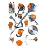 BÖHRER Orange 3.5 Hp Yan Tipi Benzinli Ot Çalı Çim Biçme Makinesi Tırpanı Canavar Başlık Eldicen 2t Yağ