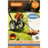 Böhrer Orjinal 3.5 Hp Benzinli Tekerlekli Tırpan - Ot Çalı Diken Kesme Makinesi