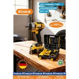 Böhrer Pro 600 Nm 36V 3AH Yeni Nesil Çift Akülü Şarjlı Somun Sıkma Sökme Makinesi