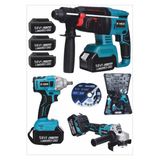 BÖHRER Pross Bruhless 58 Vf 5ah Matkap Bits Somun Sökme + 26mm Şarjlı Hilti Ve Sprial Taşlama Makinesi Seti