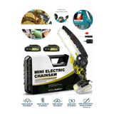 Böhrer Taşınabilir Yellow 20 cm 6'' Bahçe Ev Ağaç Dalları Portatif 58VF 5AH Akülü Zinciri Budama Testere