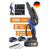 BÖHRER V258 Akülü Testere, Dark İki Akülü Zincirli Testere,ağaç Budama İçin 6 İnç El Tipi Akülü Testere