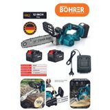 Böhrer V598 12'' 30CM Fırçasız 5000 Ah 2400W Akülü Ağaç Budama Ağaç Kesme Testere Hızar - 15 Pil Bataryalı