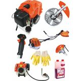 Böhrer Yan Tipi Benzinli Böhrer Lxt 2.4kw 3hp Ot Çalı Çim Biçme Makinesi Yan Tırpan + Eldiven+2tyağ