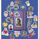 Bojack Horseman Sticker Paketi - Bullet Journal - Ajanda - Planner - Defter - Laptop Etiket Çıkartma