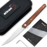 Böker Plus BOKER PLUS® Kwaiken Air Cocobolo - erkekler ve kadınlar için asil çakı - son derece keskin tek elle kullanılan bıçak, VG-10 bıçaklı 9 cm