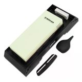Böker Solıngen® Kombi Su Taşı Bileme İstasyonu 1000/6000 - Bıçaklar İçin Profesyonel Bileme Taşı - Birinci Sınıf Islak Öğütücü Bileme Taşı - Çift Taraflı Su Taşı - 20° Açılı Kılavuzlu Bileme Taşı Seti